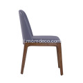 Modernong Balat na Grace Armless Dining Chair